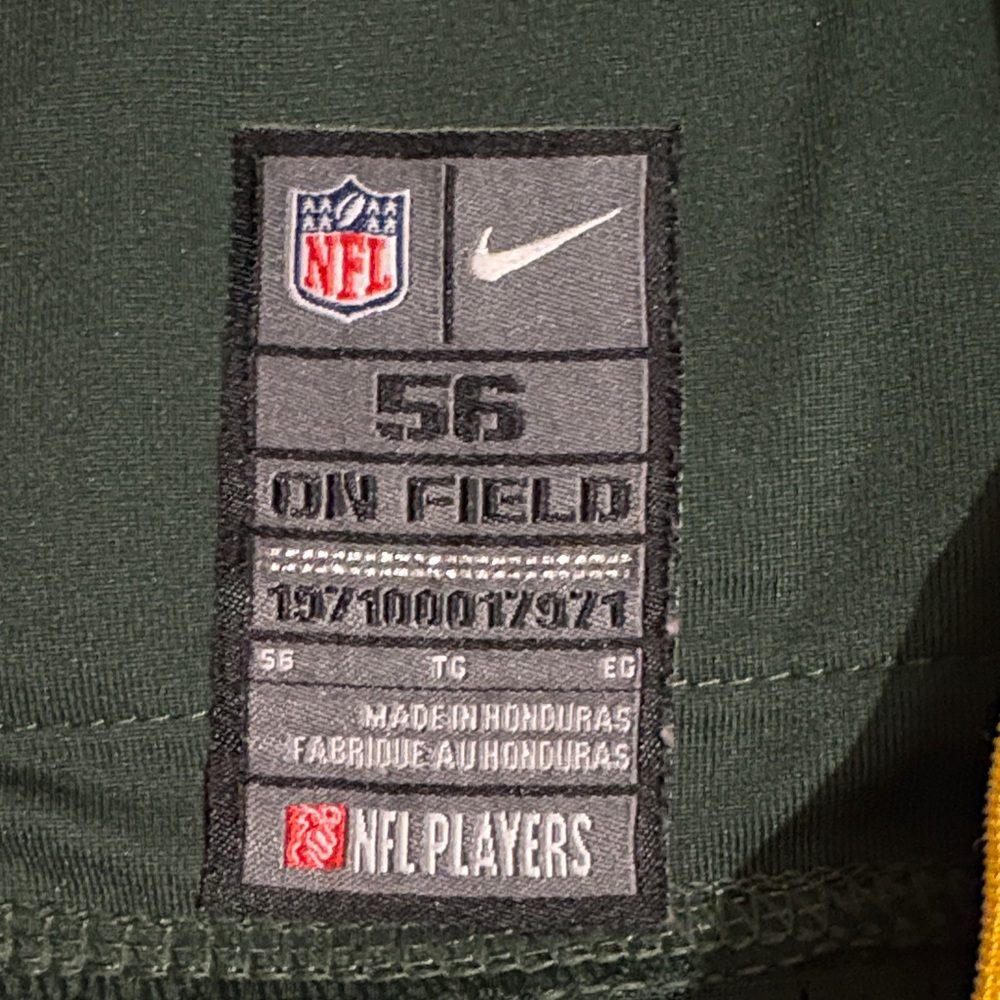 Nike Eddie Lacy #27 Green Bay Packers Jersey Size 56 (3XL) - Picture 2 of 6